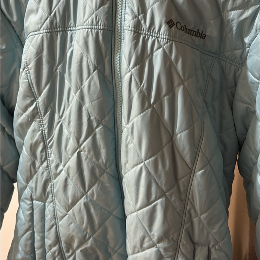 Columbia Light Blue Quilted Jacket
